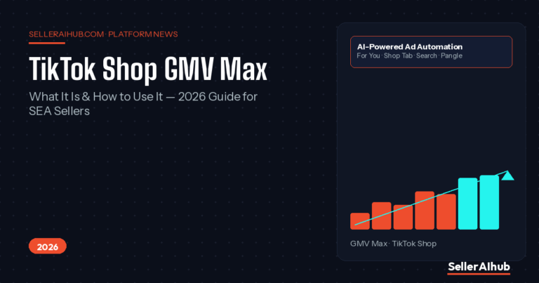 TikTok Shop GMV Max Ads: What It Is and How to Use It (2026 SEA Guide)