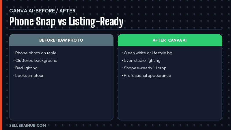 Canva AI for Shopee product photos — canva ai product photos shopee result
