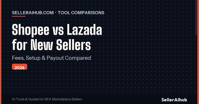 Shopee vs Lazada for New Sellers 2026: Fees, Setup & Payout