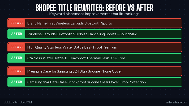 shopee title before after examples