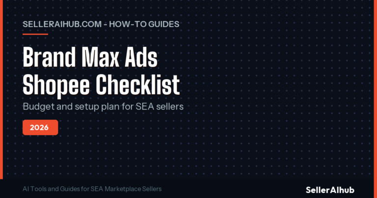 Brand Max Ads Shopee 2026: Budget Checklist