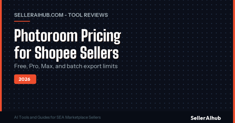 Photoroom Pricing 2026: Shopee Seller Guide