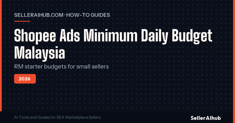 Shopee Ads Minimum Daily Budget Malaysia 2026